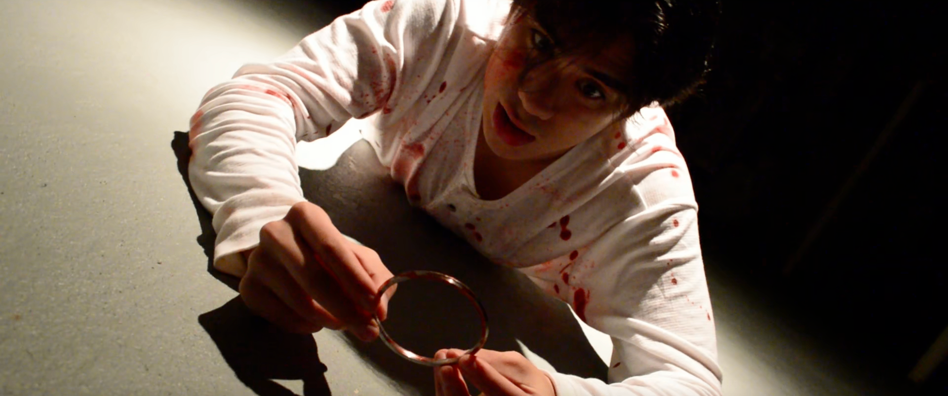 Never Left — bloodied still from short film